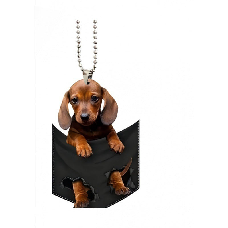 Fashion Pet Dog Car Pendant