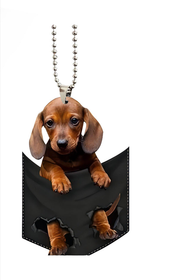 Fashion Pet Dog Car Pendant