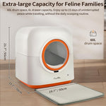 60L Automatic Cat Litter Box, Smart App Control, Deodorizing, Infrared Sensor, Suitable For Multiple Cats