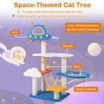 49 Inches Tall Cat Tree With UFO Top Perch Space Capsule And Sisal Scratching Posts
