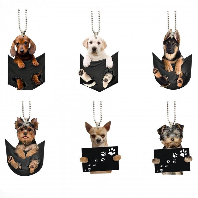 Fashion Pet Dog Car Pendant