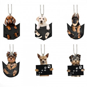 Fashion Pet Dog Car Pendant