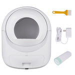 Smart Automatic Cat Litter Box,Automatic Scooping And Odor Removal, App Control, Support 5G    2.4G WiFi For Multiple Cats, Double Odor Removal