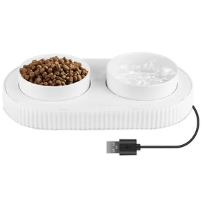 Heated Water Bowl For Dogs And Cats Ceramic Heated Pet Water Bowl