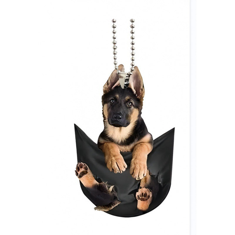 Fashion Pet Dog Car Pendant