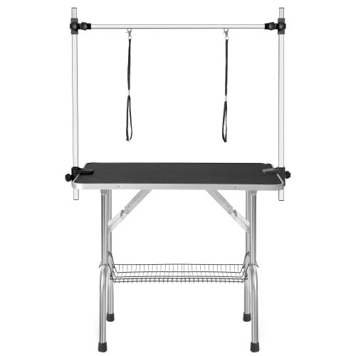 Large Pet Dog And Cat Grooming Table With Adjustable Arms And Clips Large Heavy Animal Grooming Table, 42 Inches